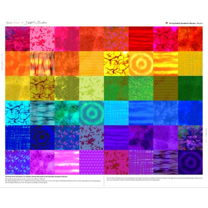 The Psychedelic Woodland Bright Blenders Panel #9
