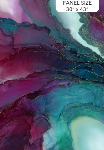 Midas Touch Plum/Teal Panel 30x43