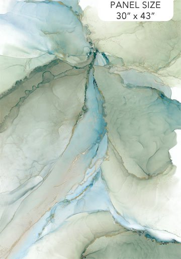 Midas Touch Sage/Blue Panel 30x43