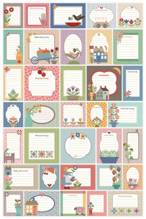 Home Town 36 x 54in Vintage Quilt Labels Panel #99