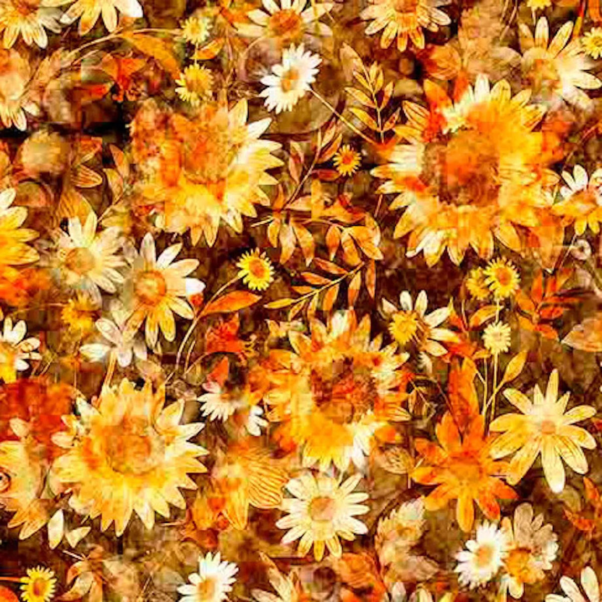 All the Buzz - BEES AND FLORAL BROWN