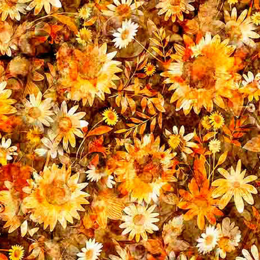 All the Buzz - BEES AND FLORAL BROWN